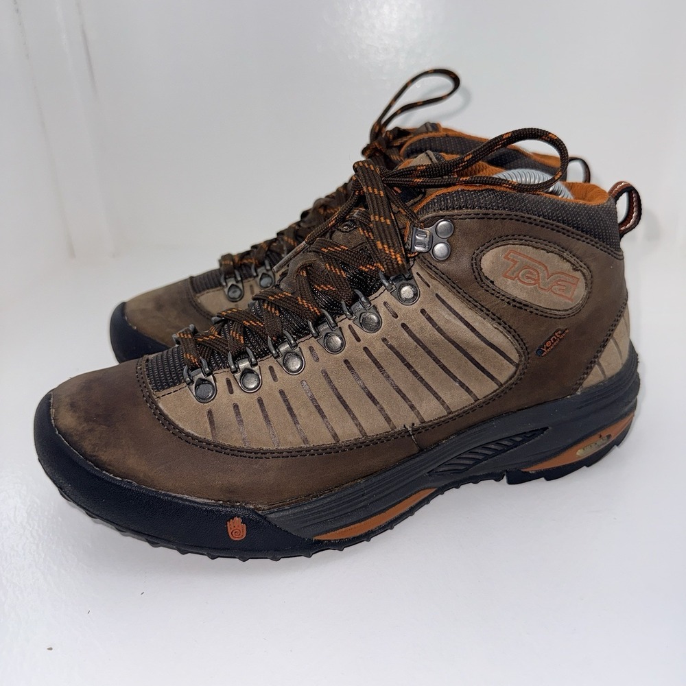 Teva Forge Pro Mid eVent 4038 Men's 7 Brown Waterproof Leather Hiking Boots